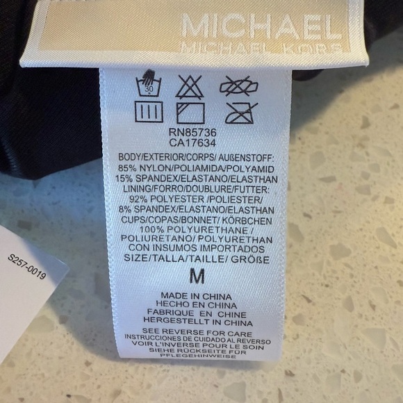 MICHAEL Michael Kors Women's String Triangle Bikini Top Size Medium - Picture 11 of 13